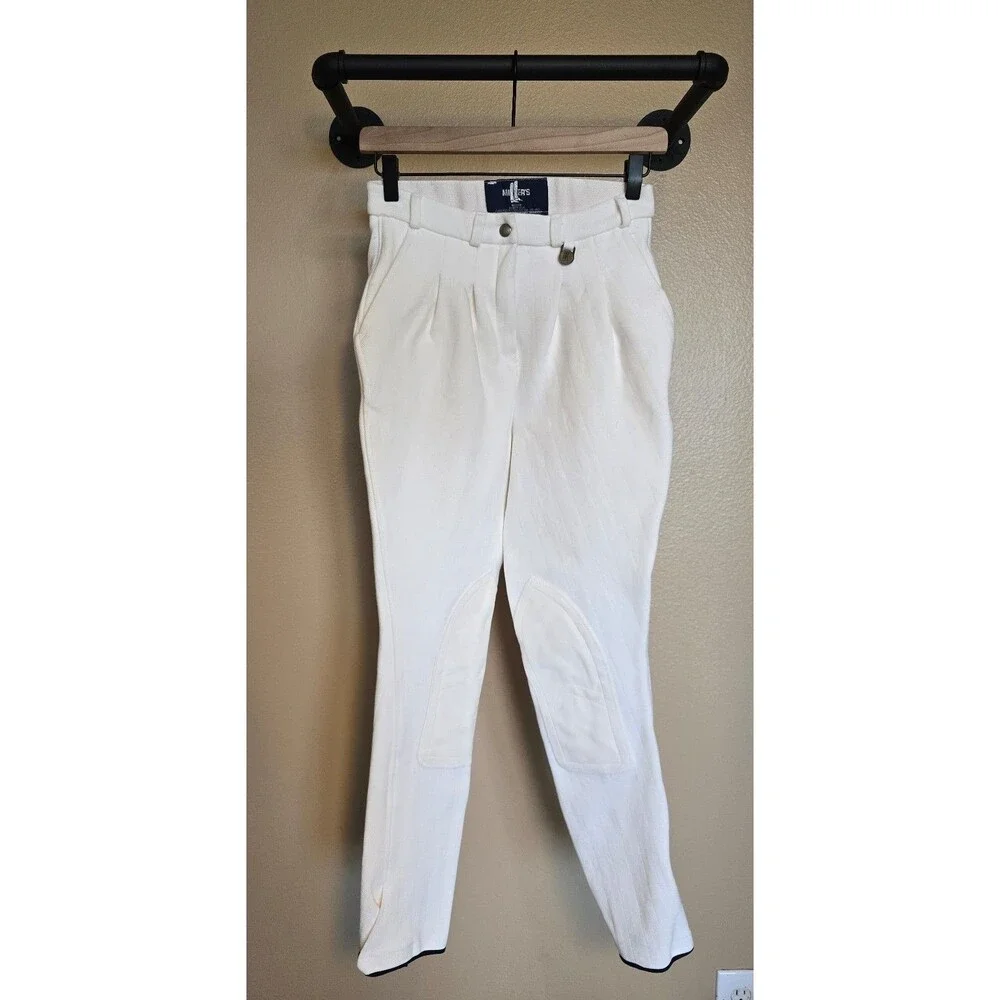 Miller riding/ equestrian white pants size‎ 26 made in USA